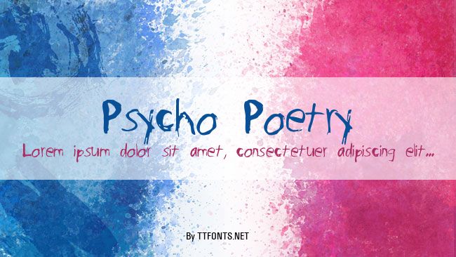 Psycho Poetry example